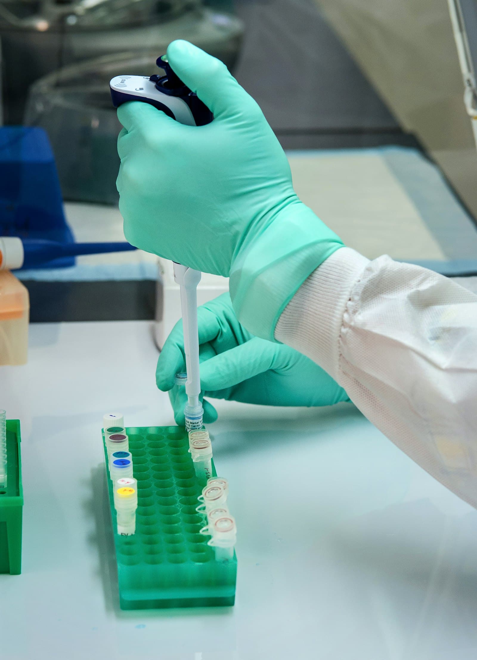 Laboratory testing of an industrial chemical sample